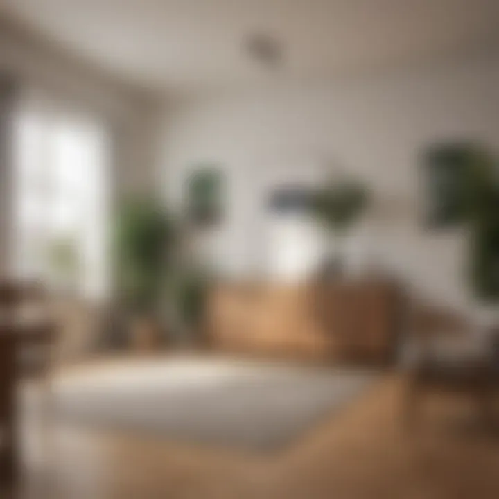 Visual representation of improved indoor air quality