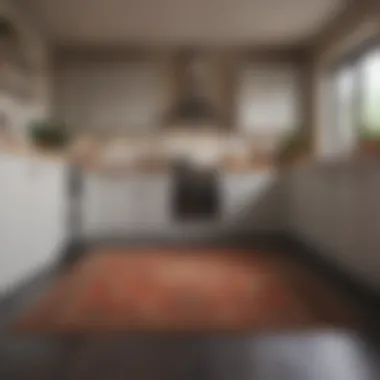 Cozy kitchen environment enhanced by carpet