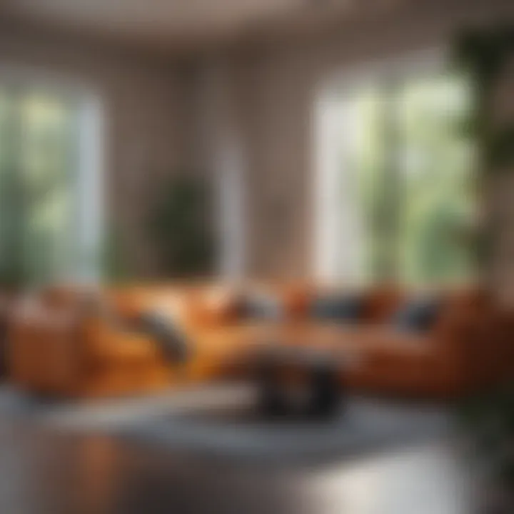 Innovative modular sofa arrangement for versatile spaces