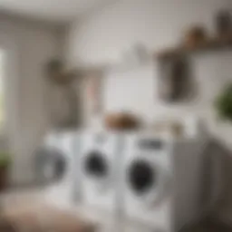 Modern wall-mounted laundry rack with stylish hooks