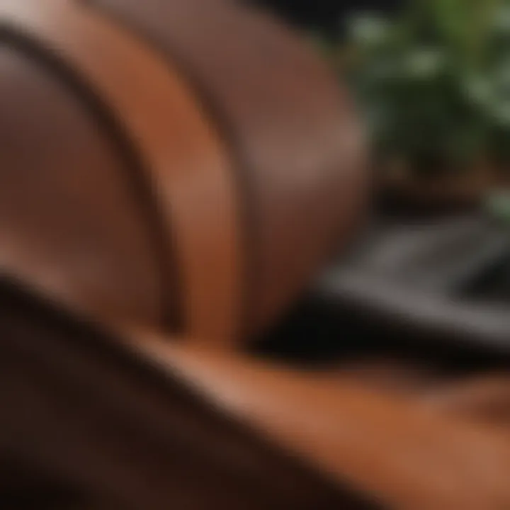 Variety of leather types including suede, nubuck, and full-grain