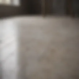 Sparkling clean porcelain tile floor after mopping
