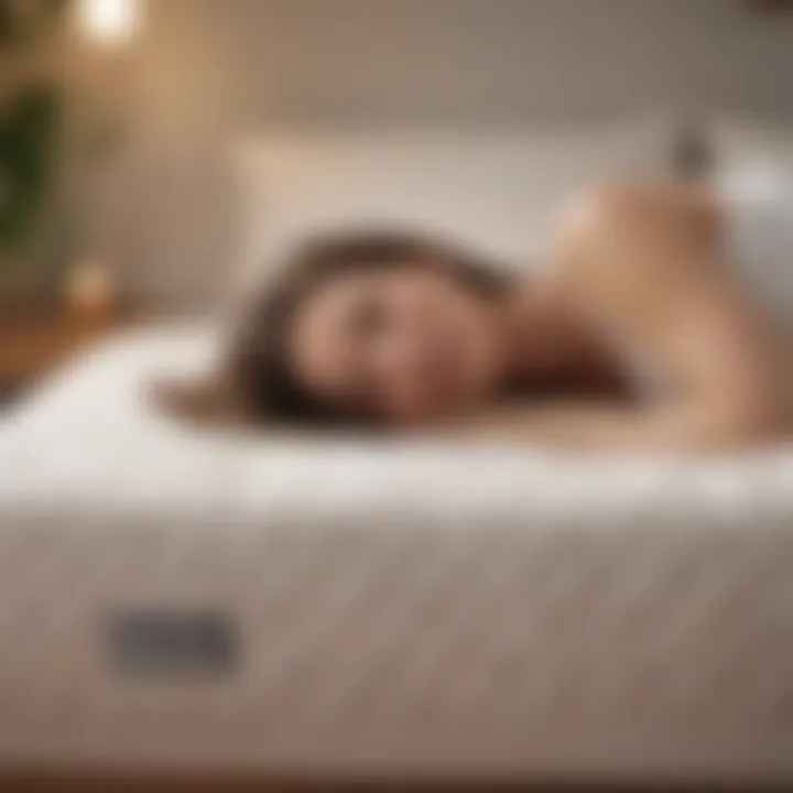 Illustration of a person sleeping comfortably on a Nectar Mattress