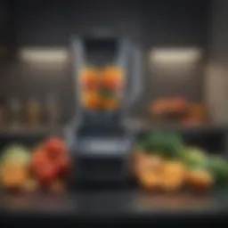 Elegant design of the Ninja Professional Blender Food Processor showcasing its sleek body.
