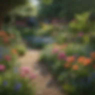 Vibrant Spring Garden Blooms Vibrant spring flower garden showcasing various blooms