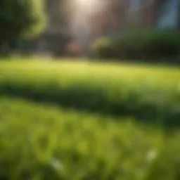 A well-manicured lawn showcasing a vibrant green color