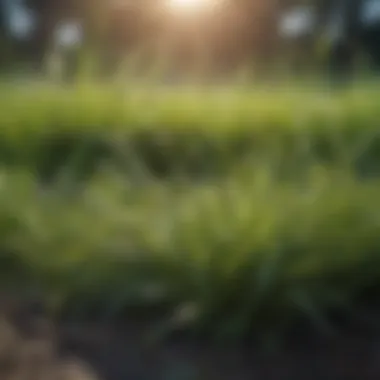 Diverse Grass Types Variety of grass types thriving under different conditions