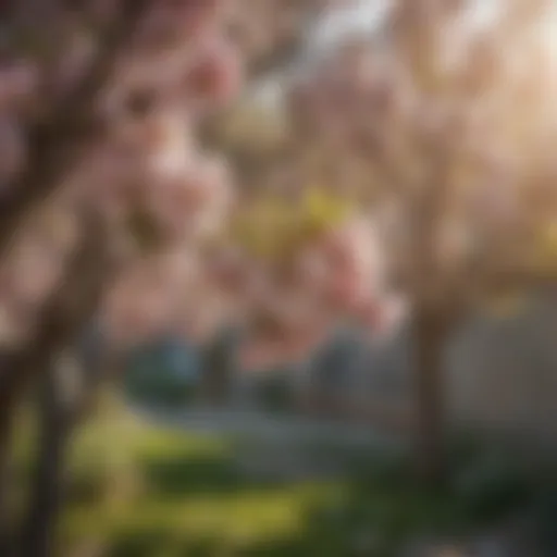 A healthy fruit tree in full bloom, showcasing the beauty of spring
