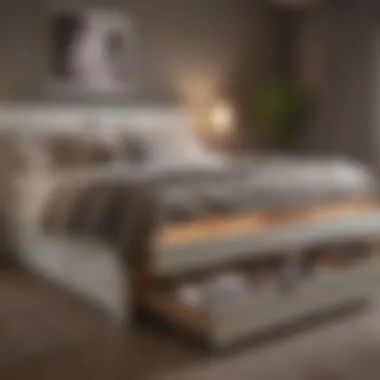 Multi-functional bed with integrated storage drawers