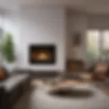 Cozy small living room with a modern fireplace and stylish furniture