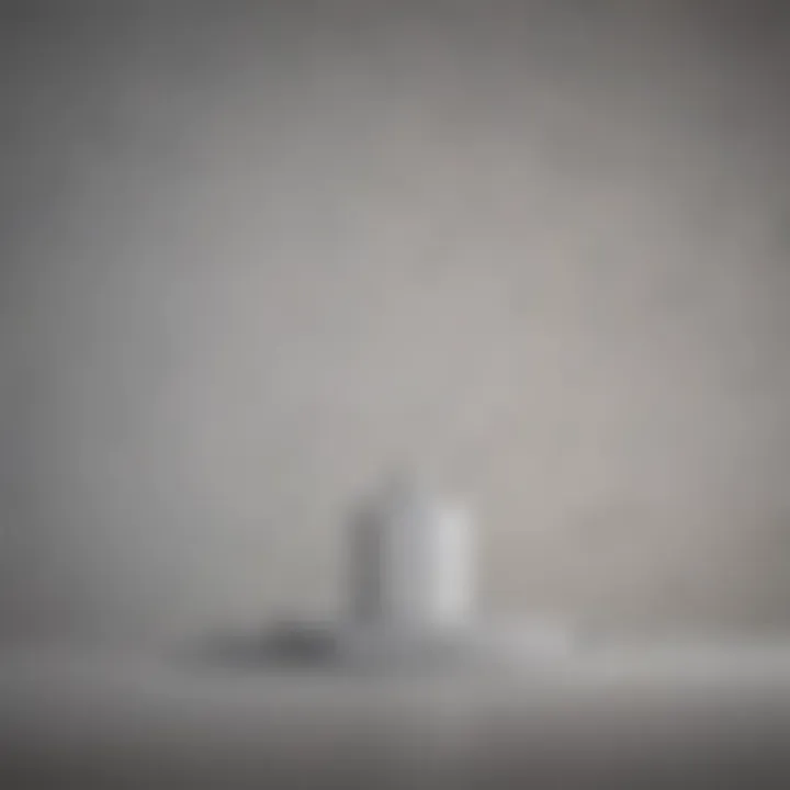 Artfully arranged charger cords in a minimalist setting