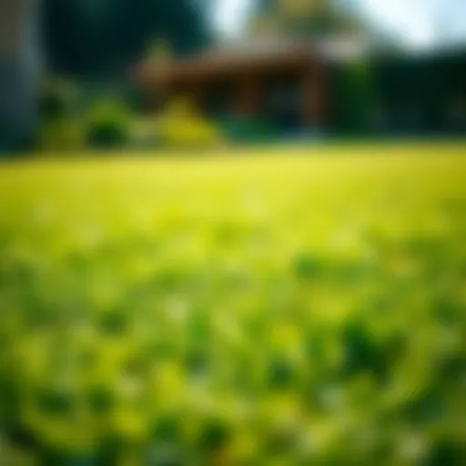 A lush green lawn ready for overseeding