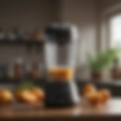 A sleek personal blender showcasing its modern design