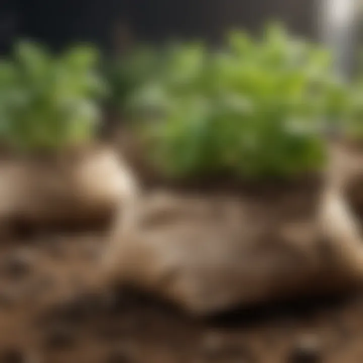 Visual representation of pH levels suitable for potato growth