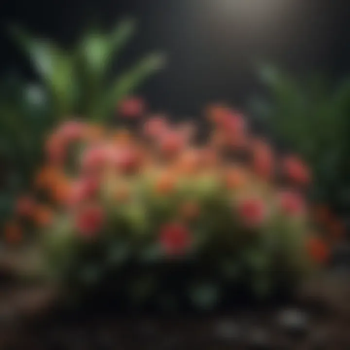 Colorful flowering plants suitable for low-light areas