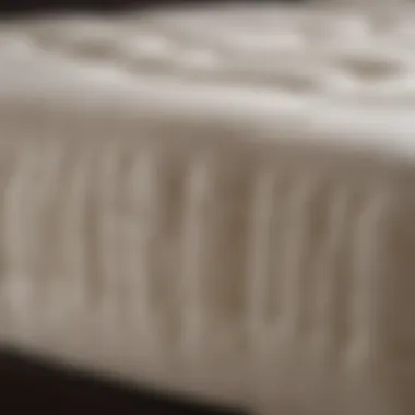 Close-up of the Plushbeds Luxury Bliss mattress comfort layer