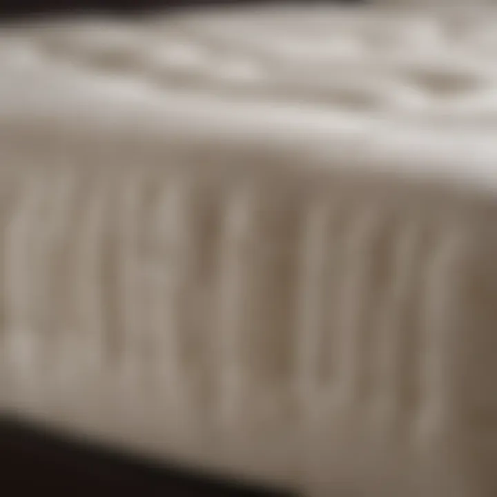 Close-up of the Plushbeds Luxury Bliss mattress comfort layer