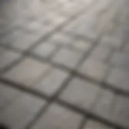 Close-up view of porcelain paving showcasing its texture and finish