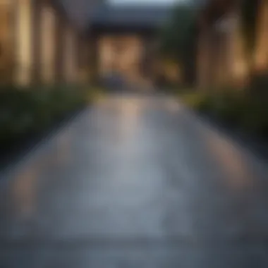 Elegant Outdoor Design with Porcelain Paving A landscaped outdoor space featuring porcelain paving
