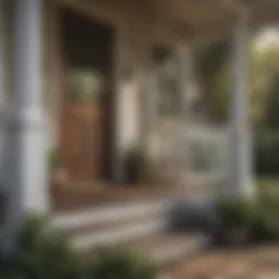 A beautiful vintage porch showcasing intricate picket designs