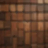 Selection of various wood types for painting