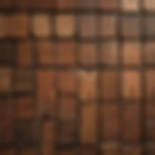 Selection of various wood types for painting