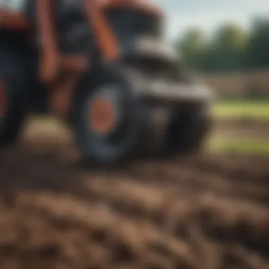 Soil Aeration Techniques Close-up of soil being tilled for better aeration