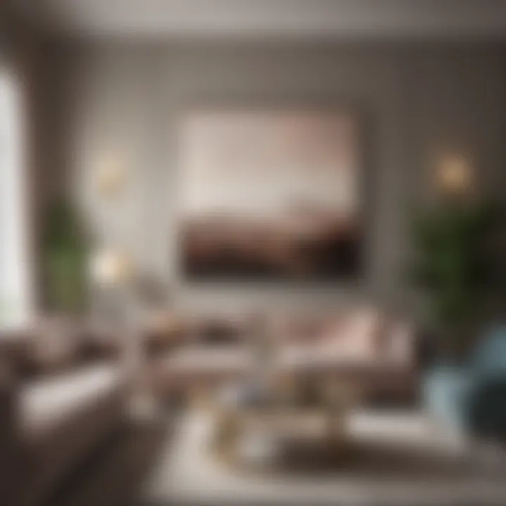 Elegant color palette for living room design