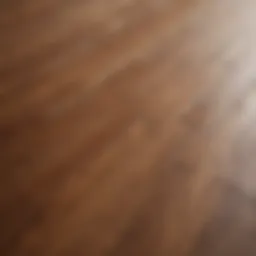 Concrete surface stained with wood stain