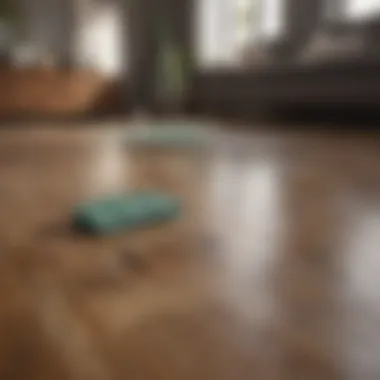 Eco-Friendly Cleaning Solutions for Wood Floors Natural cleaning solutions and tools arranged for wood floor maintenance.