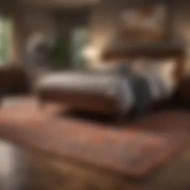Creating Warmth with Area Rugs Cozy bedroom with a large area rug under the bed