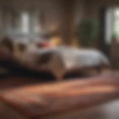 Harmonizing Rug Styles for Aesthetic Appeal Different rug styles coordinating in a serene bedroom