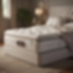 Elegant Saatva innerspring mattress showcasing its luxurious design and materials.