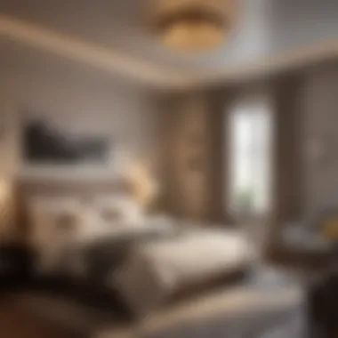 Warm lighting ambiance in a cozy bedroom