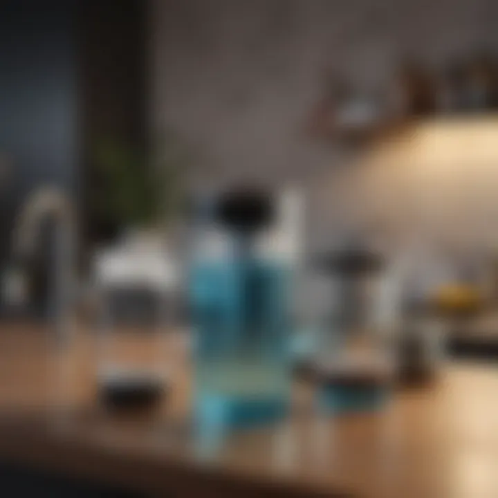 An array of countertop water filters demonstrating various types and features.