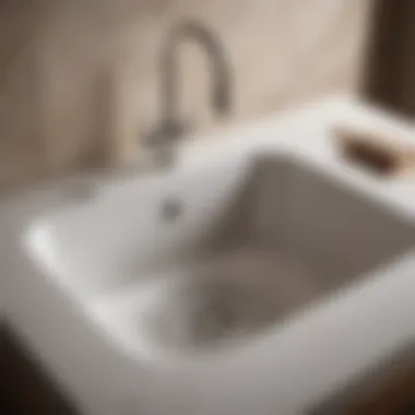 Completed Sink Drain Setup Completed sink drain setup with all fittings secured