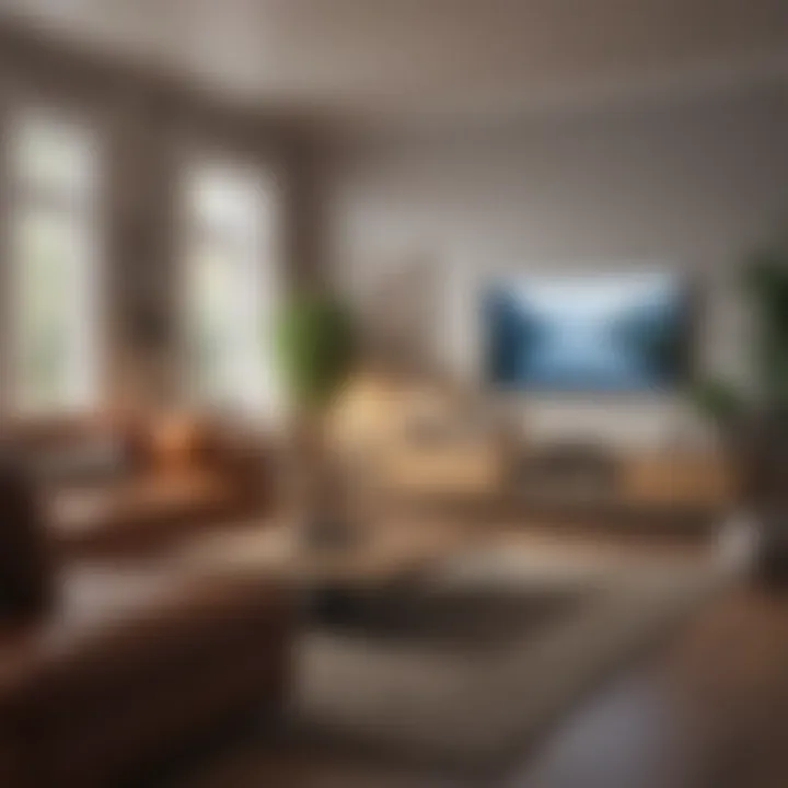 Smart device network in a modern living room