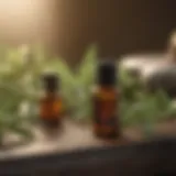 An array of essential oils known for repelling mosquitoes.