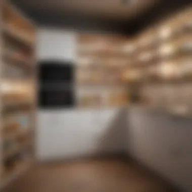 Functional pantry layout with microwave functionality