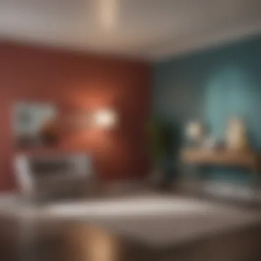 A well-lit room demonstrating the impact of lighting on paint colors