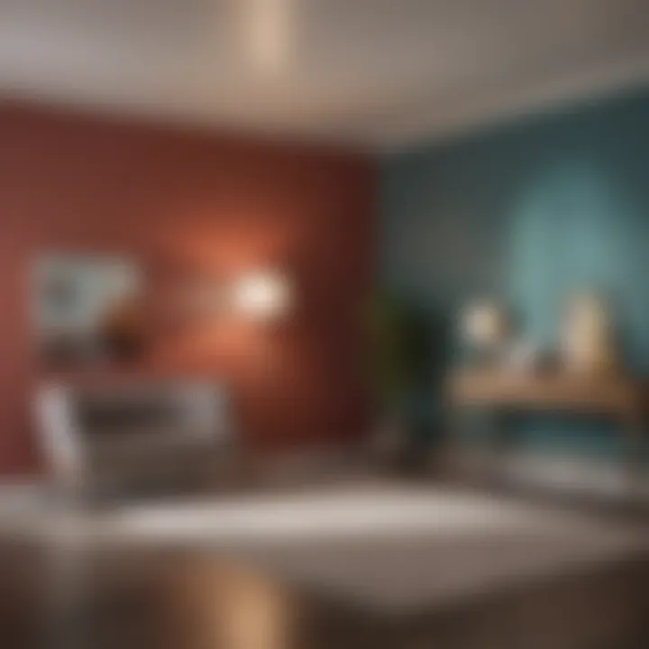 A well-lit room demonstrating the impact of lighting on paint colors