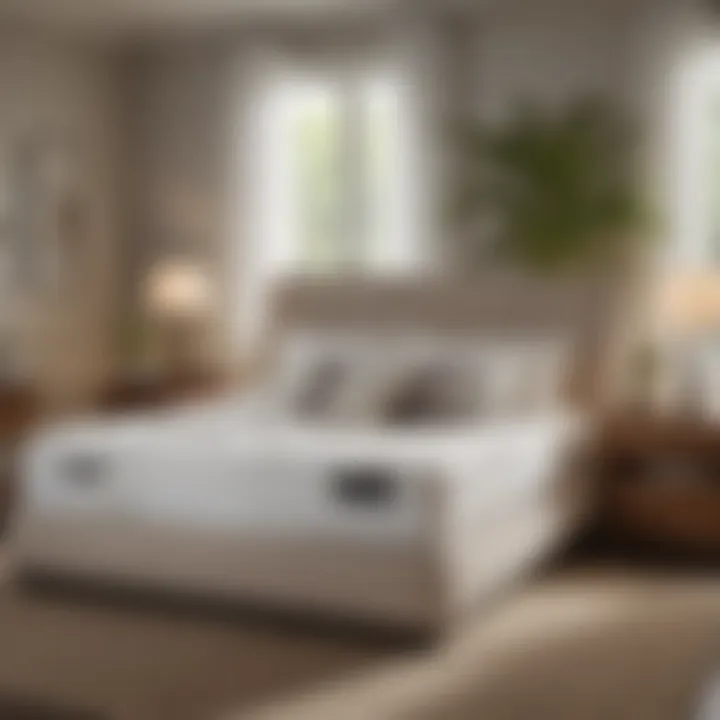 Dual-sided functionality of the Tempur-Pedic flip mattress displayed in a bedroom setting