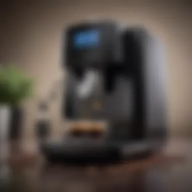 Sleek Whole Bean Coffee Maker Design Elegant whole bean coffee maker showcasing sleek design and functionality