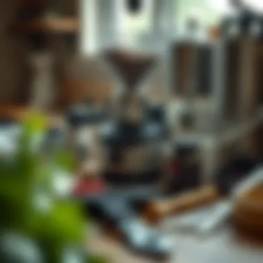 Essential Maintenance Tips for Longevity Maintenance tools laid out for coffee grinder upkeep