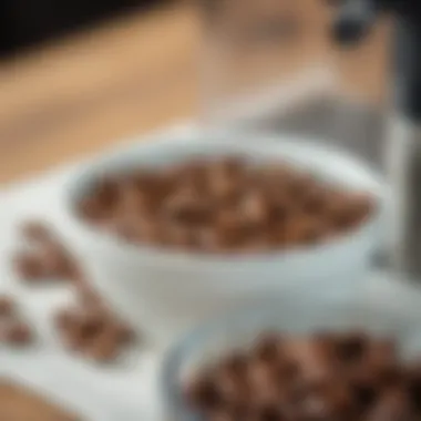 The Importance of Freshness in Coffee Preparation Fresh coffee beans in a bowl ready for grinding