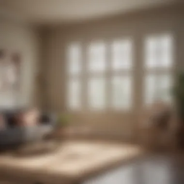 Stylish Plantation Shutters in a Bright Space Stylish plantation shutters in a sunlit interior