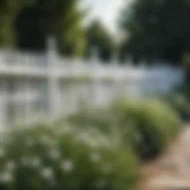 Creative variations of white garden fences enhancing outdoor aesthetics