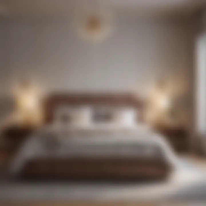 Elegant bedroom with a high-end luxury mattress