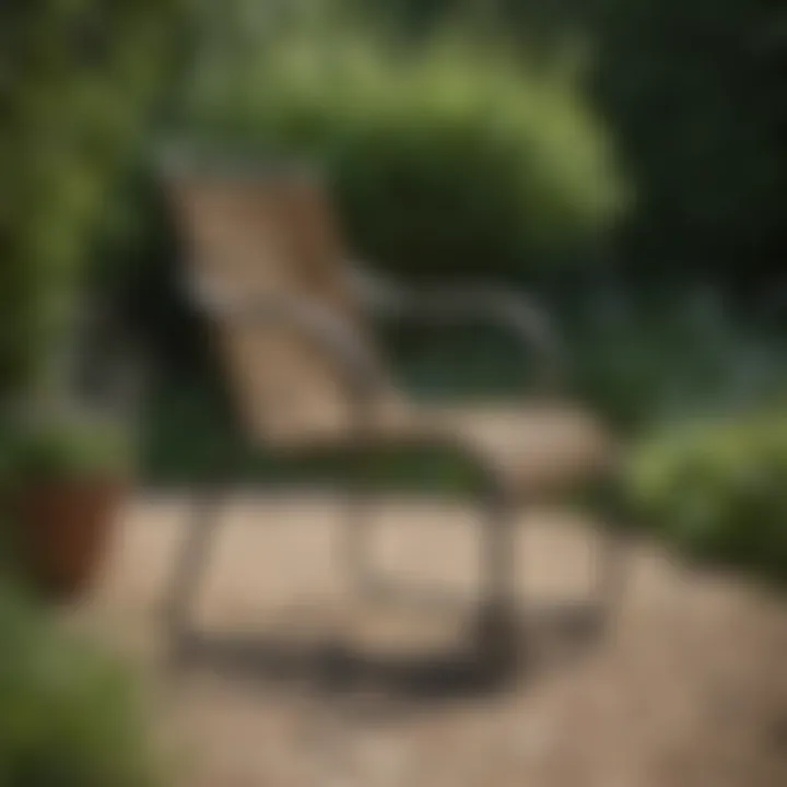 Various materials used in premium garden chairs for durability