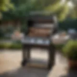 A premium gas grill showcasing its sleek design and advanced features.